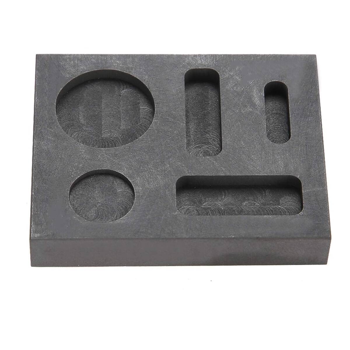 Kafuty-1 黒耐熱黒鉛るつぼ、るつぼ型、金属金用安定性5溝_画像5