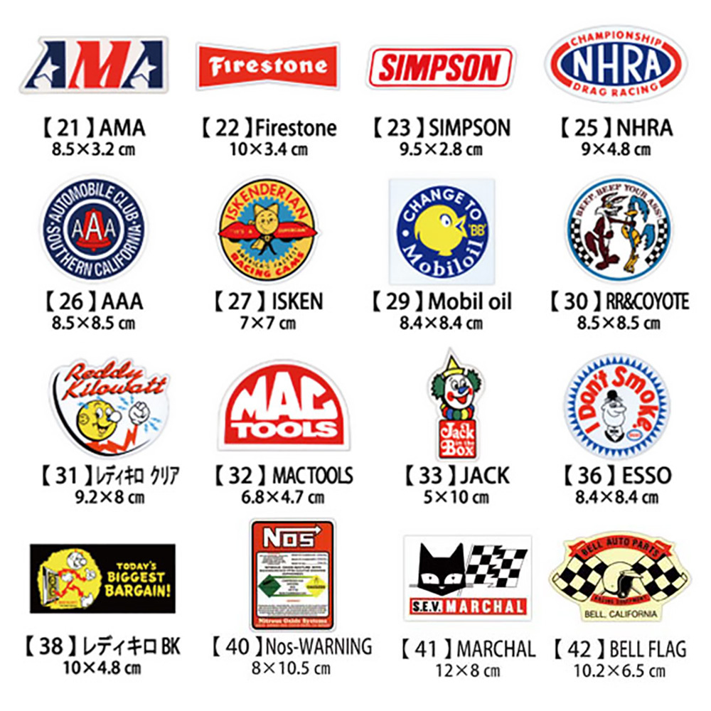 【出店10周年記念 追跡メール便 送料無料】お好きなステッカー5枚セット / アメリカン雑貨 世田谷ベース_画像2