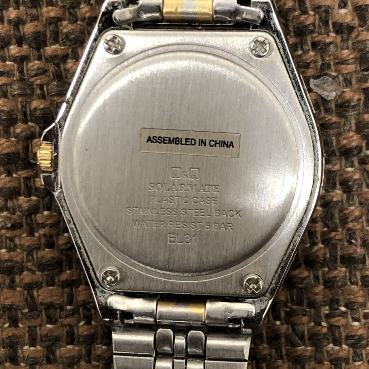 ① CITIZEN Q&Q シチズン キューアンドキュー ソーラー EL31 腕時計 稼動品_画像5