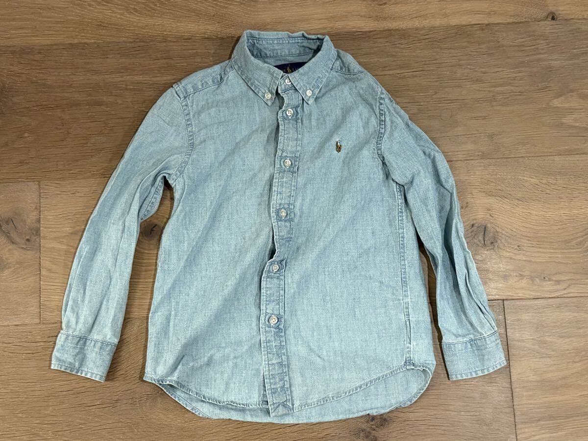 ラルフローレン RALPH ブルー 長袖シャツ デニム Lauren 長袖　キッズ_画像1