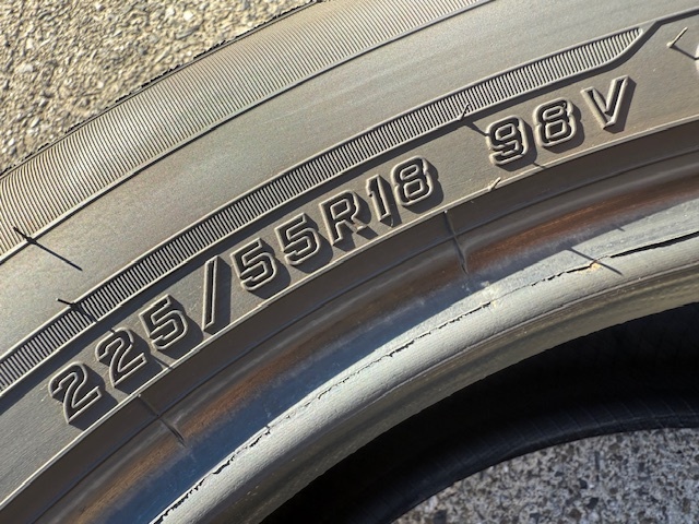 【ミニバン SUV】225/55R18 98V DUNLOP ダンロップ ENASAVE エナセーブ RV505 23年製 中古品4本(F) フォレスター レイバック C-HR ZR-V _画像7