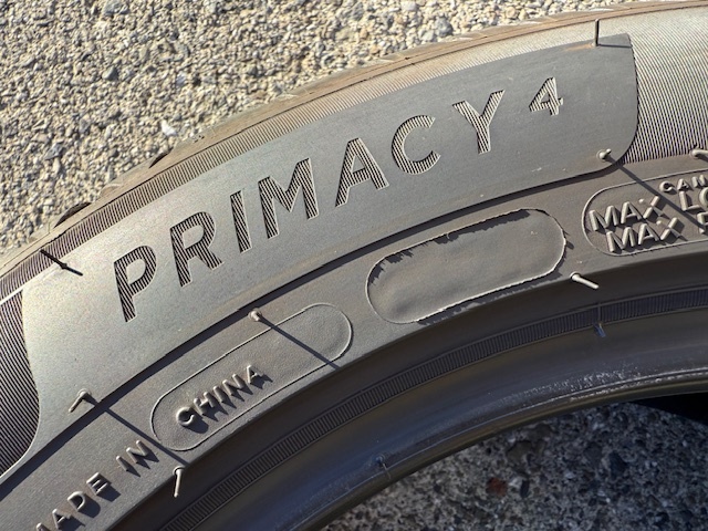 【訳あり バリ山】205/55R16 91W MICHELIN ミシュラン PRIMACY4 プライマシー4 21年製 中古品4本セット(F)_画像9