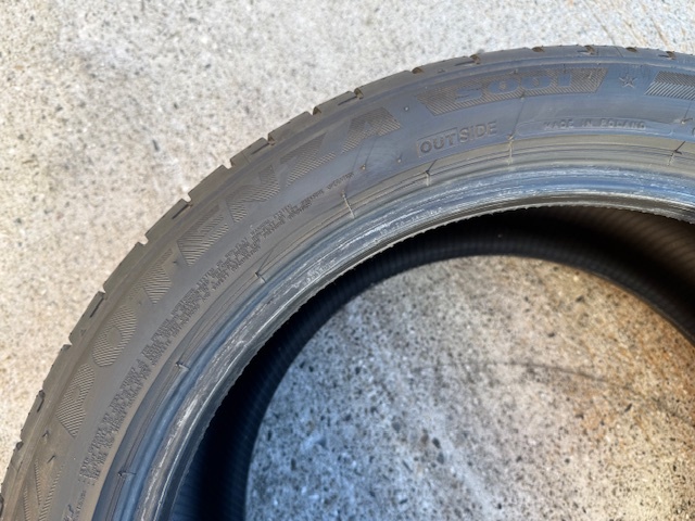 【BMW承認】255/40R18 95Y BRIDGESTONE ブリヂストン POTENZA ポテンザ S001 ★ RFT ランフラット 21年製 中古品2本セット(F)_画像8