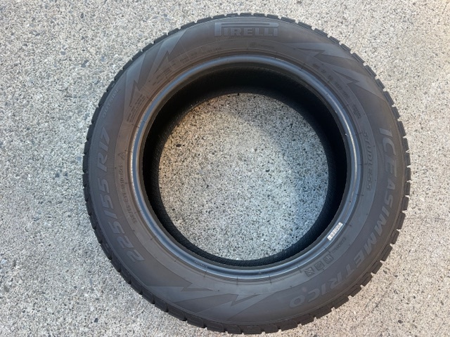 【スタッドレス】225/55R17 101Q PIRELLI ピレリ ICEASIMMETRICO アイスアシメトリコ アシメ 21年製 中古品4本セット(F)_画像6