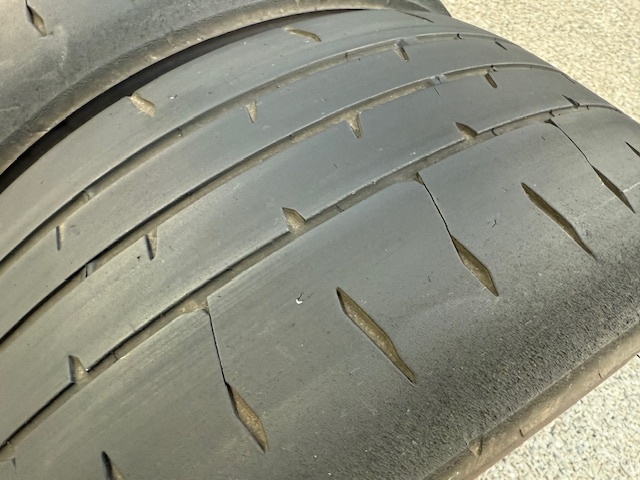 【2025年製 練習用に】195/45R16 80W BRIDGESTONE ブリヂストン POTENZA ポテンザ RE-71RS 25年製 中古品2本セット(F)_画像3