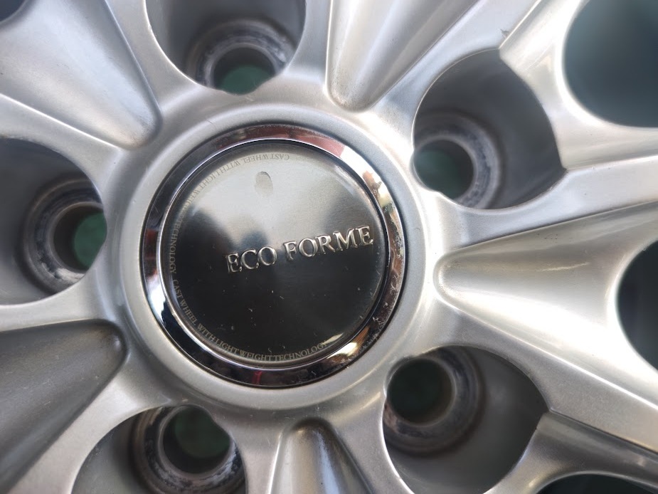 【バリ溝・良品】エコフォルム 16インチ 6.5J +39 PCD114.3 ブリヂストン ブリザック VRX2 215/60R16 トヨタ専用設計 マークⅡ エスティマ_画像8