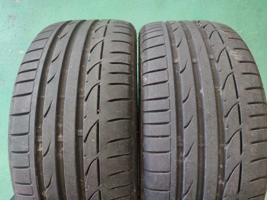 【美品】225/40R18 23年製 ブリヂストン ポテンザ S001 BMW承認マーク付き ランフラット 中古品2本セット(M)_画像1