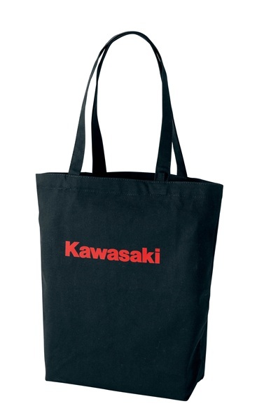 スピード出荷 2025年 NEWモデル KAWASAKI カワサキ 純正 トートバッグ 大 Lサイズ ブラック Kawasakiロゴ 管理N_画像1