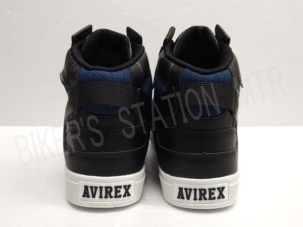 送料無料 AVIREX アヴィレックス AV2279 DICTATOR ネイビー 25cm 防水 デニム スニーカー ライディングシューズ アビレックス 管理T_画像7