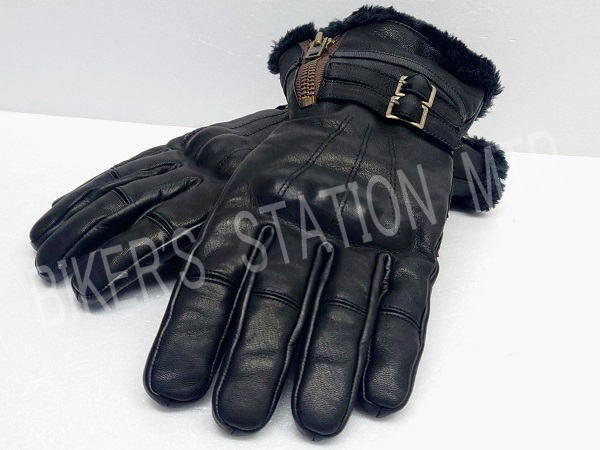 HOUSTON ヒューストン HTVG-2211W ウインターグローブ B-3タイプ ブラック XLサイズ レザーグローブ ライディンググローブ 管理T_画像1