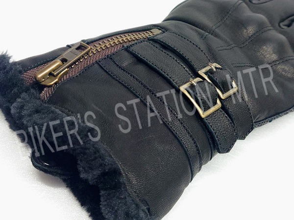 HOUSTON ヒューストン HTVG-2211W ウインターグローブ B-3タイプ ブラック XLサイズ レザーグローブ ライディンググローブ 管理T_画像5