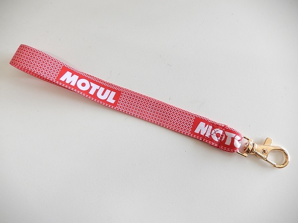 スピード出荷 新品未使用 MOTUL モチュール オリジナルストラップ キーホルダー ゴールドナスカン 管理F_画像1