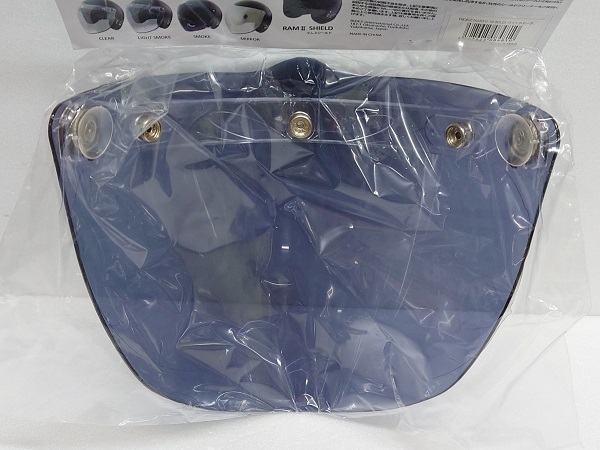 スピード出荷 RIDEZ ライズ ラム2シールド ジェットヘルメット用シールド 回転シールド 吸盤付 ライトスモークシールド 管理T_画像3