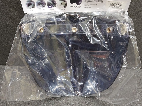 スピード出荷 RIDEZ ライズ ラム2シールド ジェットヘルメット用シールド 回転シールド 吸盤付 ライトスモークシールド 管理T_画像6