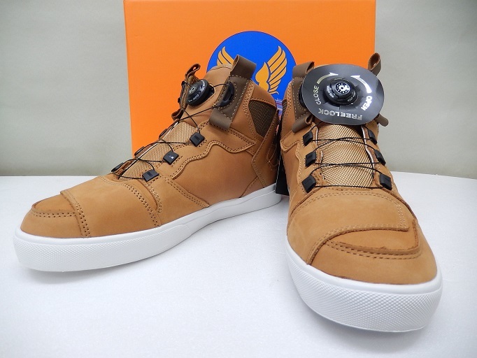 送料無料 AVIREX アヴィレックス AV2278 DICTATOR スニーカー ライディングシューズ ゴールドヌバック 27cm アビレックス 管理T_画像1