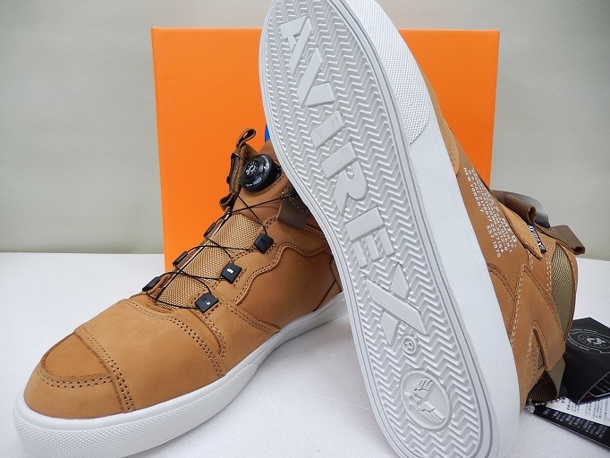 送料無料 AVIREX アヴィレックス AV2278 DICTATOR スニーカー ライディングシューズ ゴールドヌバック 27cm アビレックス 管理T_画像2