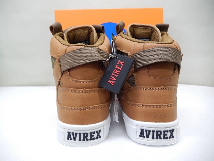 送料無料 AVIREX アヴィレックス AV2278 DICTATOR スニーカー ライディングシューズ ゴールドヌバック 27cm アビレックス 管理T_画像4