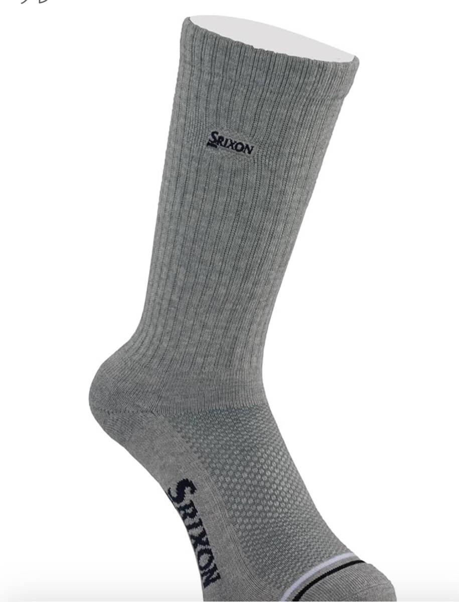 《新品》2025 グレー★ダンロップ ★スリクソン ★メンズ レギュラーソックス ★SMO5432★グレー_画像1
