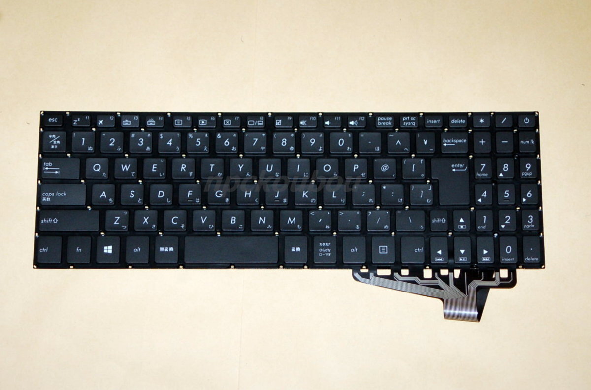 ■国内新品■ Asus X570U/X570UD/X570Z/X570ZD用日本語キーボード 黒 バックライト付き仕様_画像1