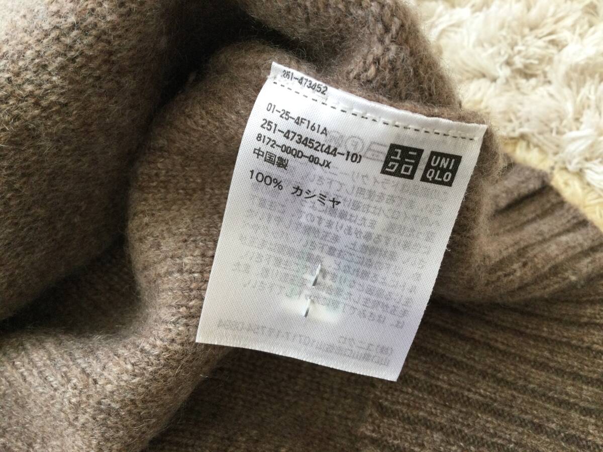 ユニクロ　昨季　アニヤハインドマーチ　カシミヤニット　ブラウンベージュ　サイズXL UNIQLO ANYA HINDMARCH_画像5