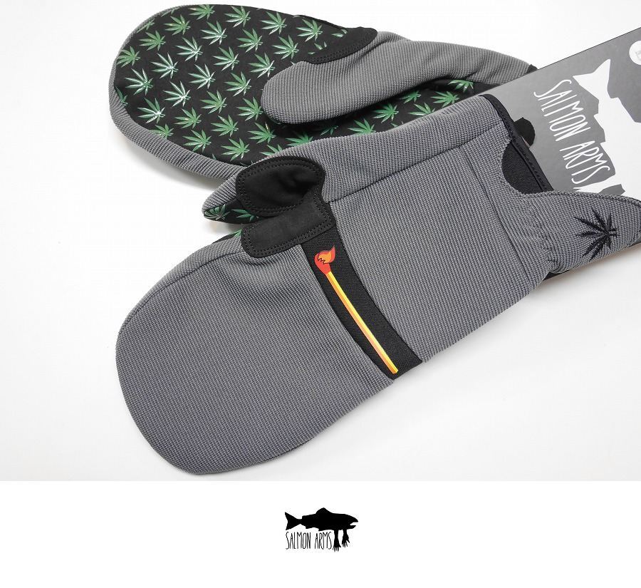 【新品】26 SALMON ARMS SPRING MITT - Sサイズ - Grey Smoke 正規品 サーモンアームス ミトン パイプグローブ 春用_画像1