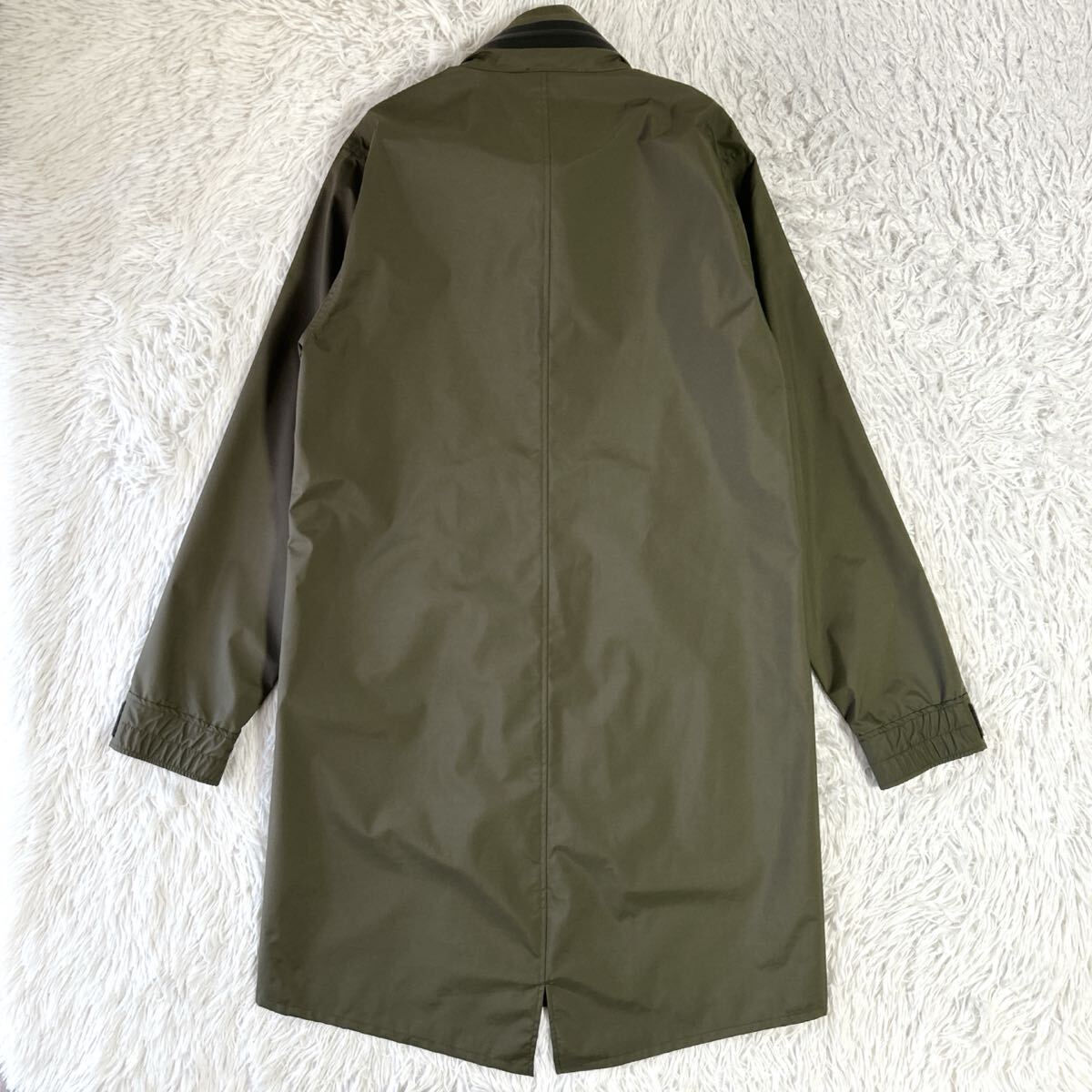 【美品】wjk Breathtec mods ブリザテック モッズコート ナイロン ミリタリー 防風 透湿 防水 日本製 カーキ M_画像2