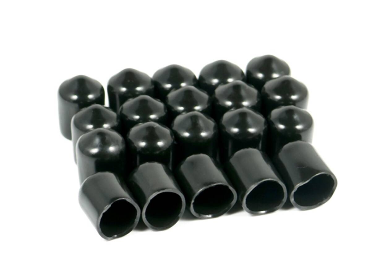 RCA端子キャップ(AVプロテクター)20個セット『ブラック』_画像1