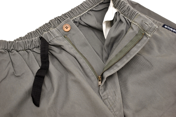 K-5122★送料無料★OLD STUSSY ステューシー★紺タグ アメリカ USA製 ヴィンテージ グレー コットンイージーパンツ L_画像3
