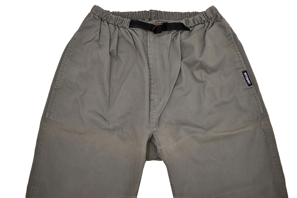 K-5122★送料無料★OLD STUSSY ステューシー★紺タグ アメリカ USA製 ヴィンテージ グレー コットンイージーパンツ L_画像2