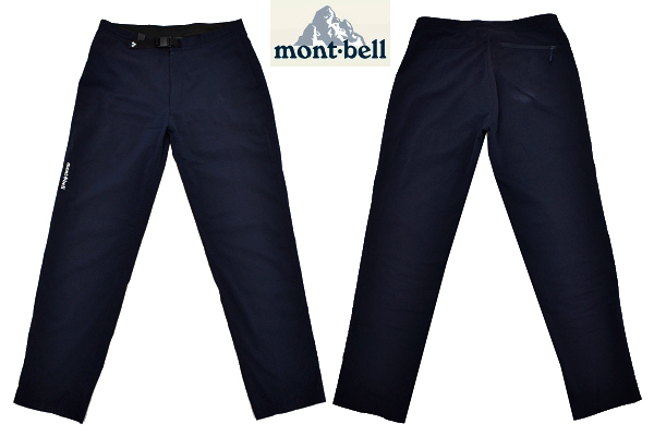 K-5160★送料無料★mont-bell モンベル STYLE#1105647★通気性 アウトドア ネイビー紺色 速乾素材 薄地 O.D.メッシュパンツ Ｍ_画像1