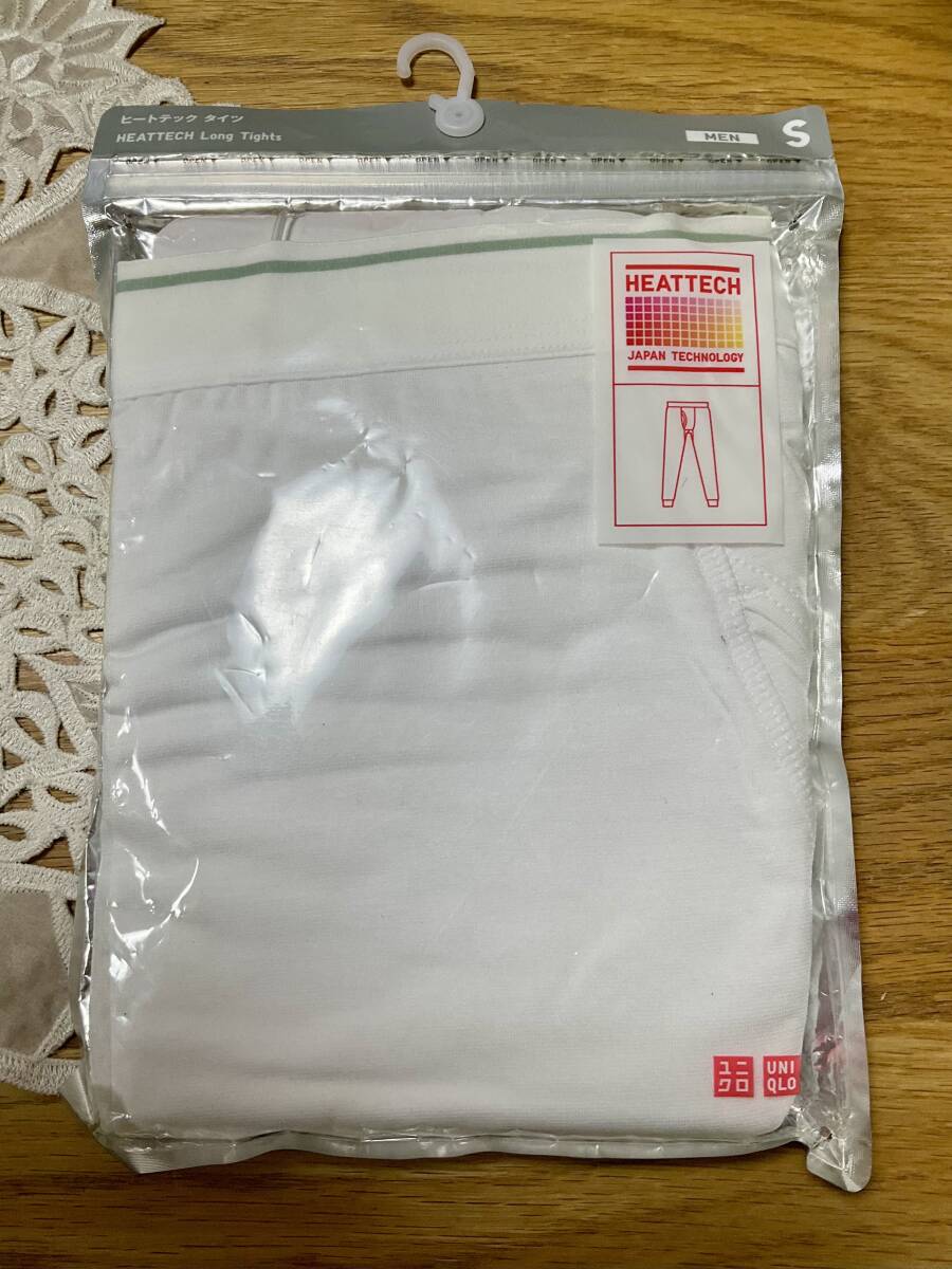 未使用 UNIQLO/ユニクロ ヒートテック　クルーネックT（半袖）＆タイツ　メンズ MEN　Sサイズ　2枚　未開封　匿名配達_画像5