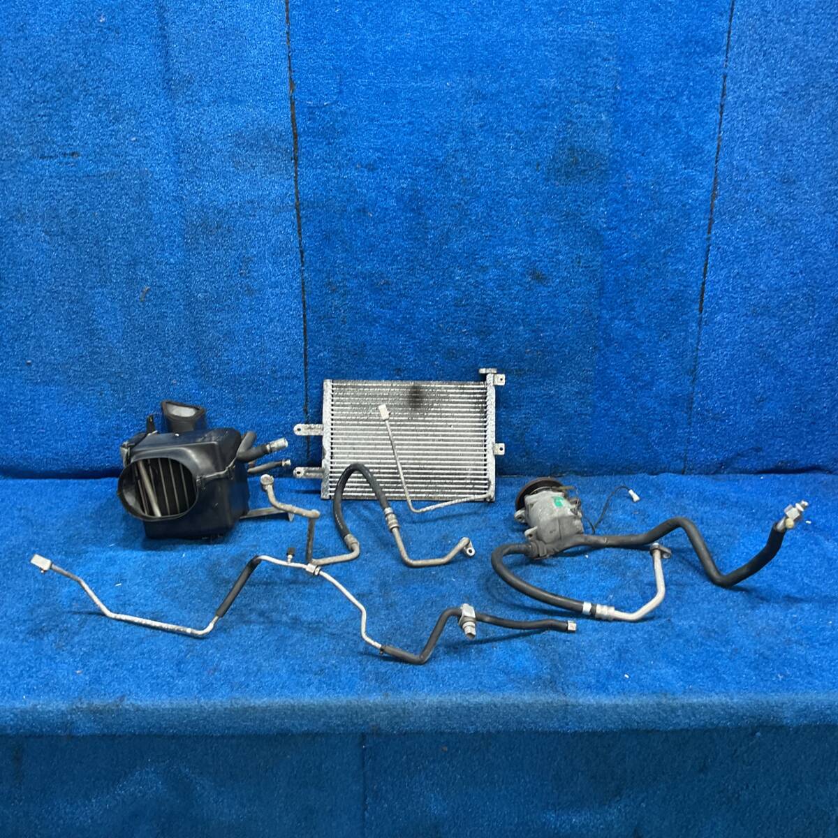 [AK-0032097][F] H3 スズキ カプチーノ EA11R　『　エアコン コンプレッサー エバポレーター コンデンサー 配管 セット　』　614863_画像2