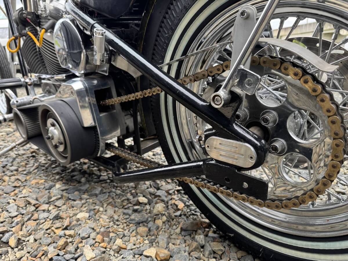 宮城発 99年最終 エボリューション 公認リジット 1340cc 車検付き ロングフォーク チョッパー エボ 車検付き エボ エボリジ ハーレー _画像6