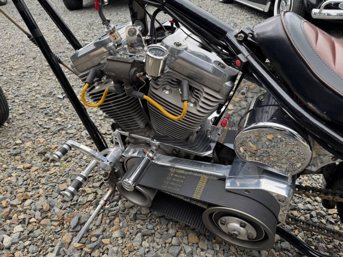 宮城発 99年最終 エボリューション 公認リジット 1340cc 車検付き ロングフォーク チョッパー エボ 車検付き エボ エボリジ ハーレー _画像7