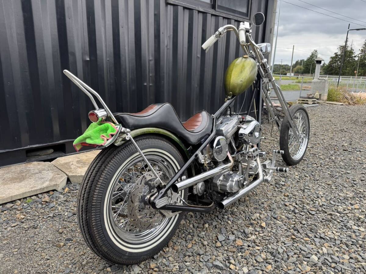 宮城発 99年最終 エボリューション 公認リジット 1340cc 車検付き ロングフォーク チョッパー エボ 車検付き エボ エボリジ ハーレー _画像3