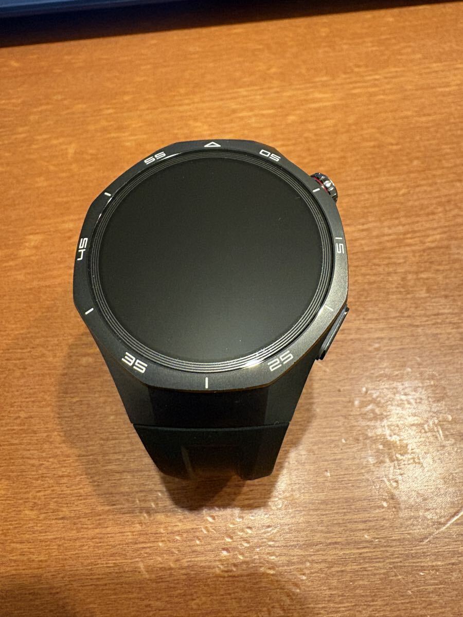 【美品・おまけ付き】ファーウェイ スマートウォッチ HUAWEI WATCH GT 5 Pro 46mm ブラック ゴルフナビ_画像1