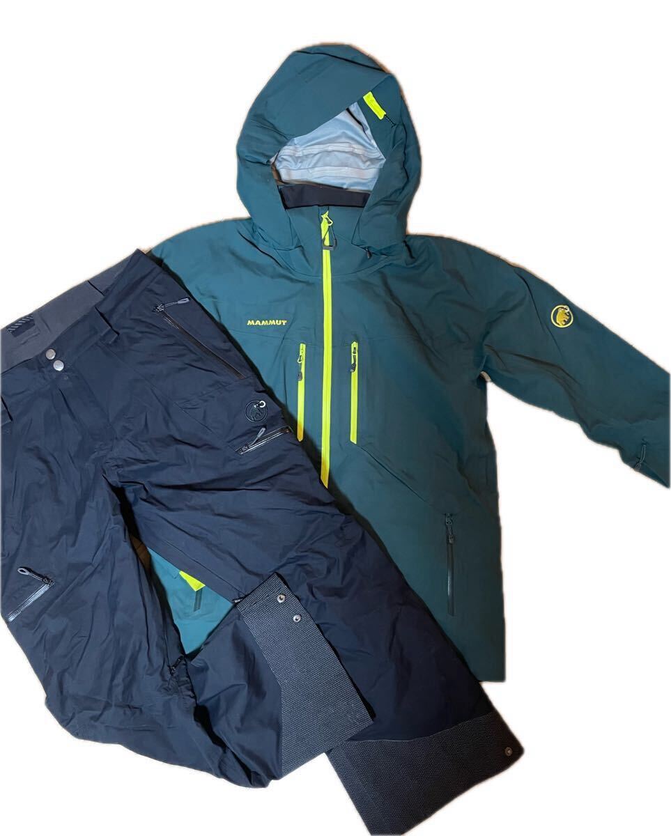 【超美品！】Mammut Stoney HS Mens Ski Touring スキーウェア 上下セット マムート ジャケット Jacket Pants_画像1