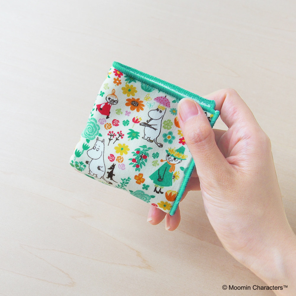 ムーミン ミニハンカチ ミイ＆カード リトルミイ スナフキン MOOMIN 15x15cm ハンドタオル メール便可_画像4