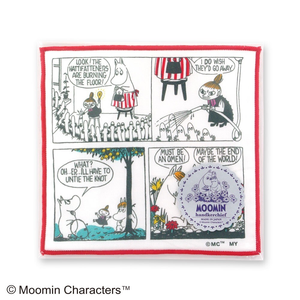 ムーミン ミニハンカチ コミック リトルミイ MOOMIN 15x15cm ハンドタオル クリックポスト可_画像1