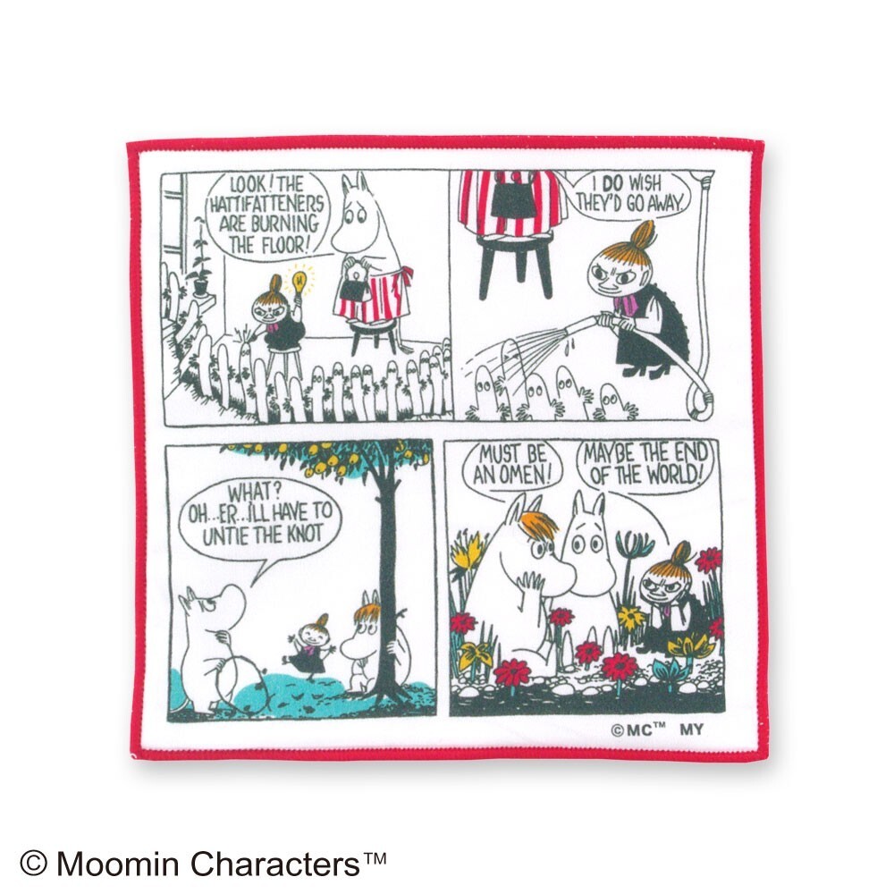 ムーミン ミニハンカチ コミック リトルミイ MOOMIN 15x15cm ハンドタオル クリックポスト可_画像2