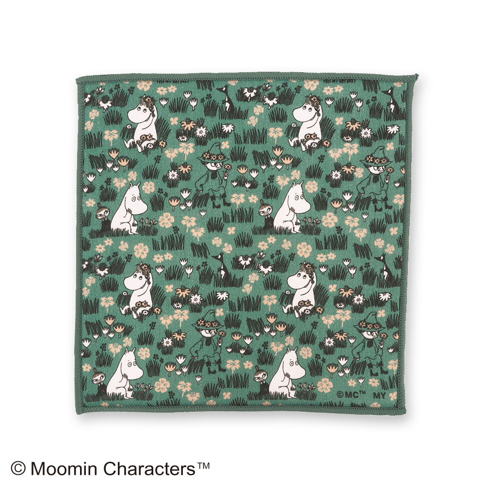 ムーミン ミニハンカチ ガーデン リトルミイ スナフキン MOOMIN 15x15cm ハンドタオル_画像2