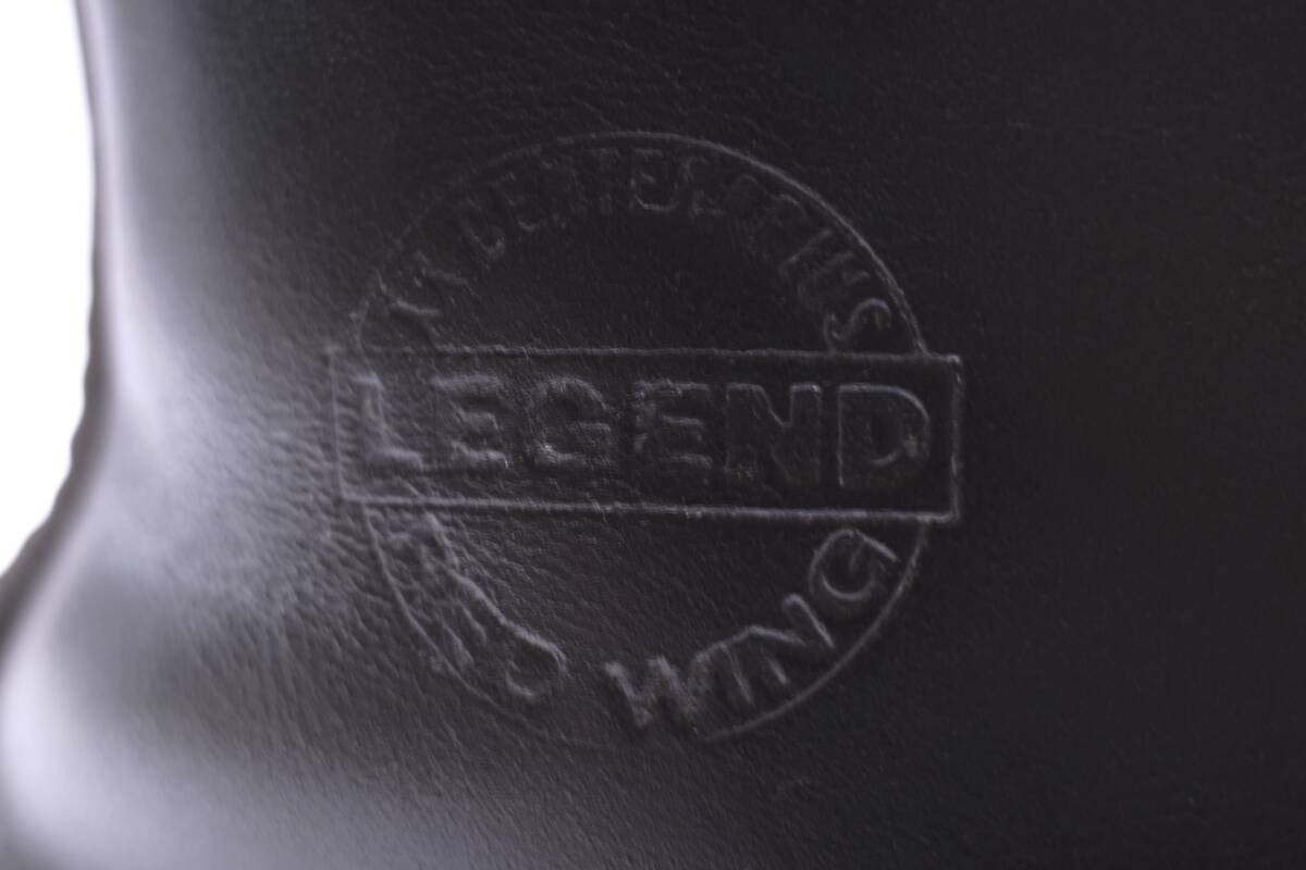 極上革質 REDWING 99年製/幻のLEGEND刻印 四角犬タグ/オリジナル 8179 8.5EE 使用回数の少ない美品 アイリッシュセッター 黒/ブラック 9874_画像3