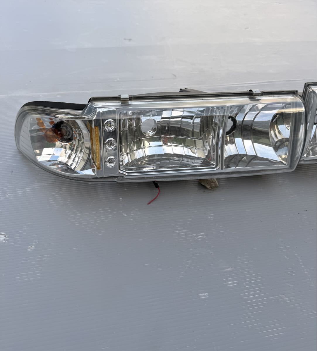 美品 カプリス ロードマスター 96-94y インパラSS クリスタル ヘッドライト ランプ ライトコーナー セット 91-96y_画像3