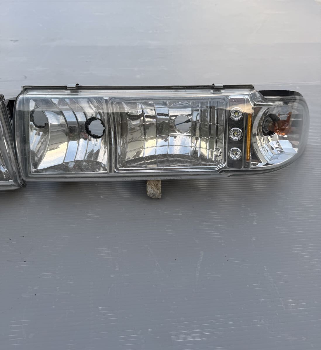 美品 カプリス ロードマスター 96-94y インパラSS クリスタル ヘッドライト ランプ ライトコーナー セット 91-96y_画像2