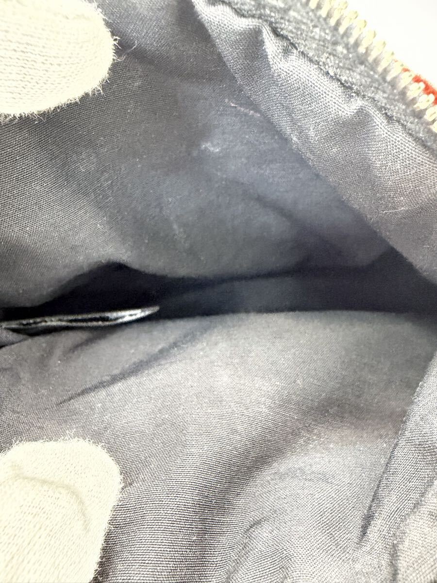 【正規品 HERMES エルメス】ボリードポーチ フェルト レッド系 小物入れ 希少カラー _画像7