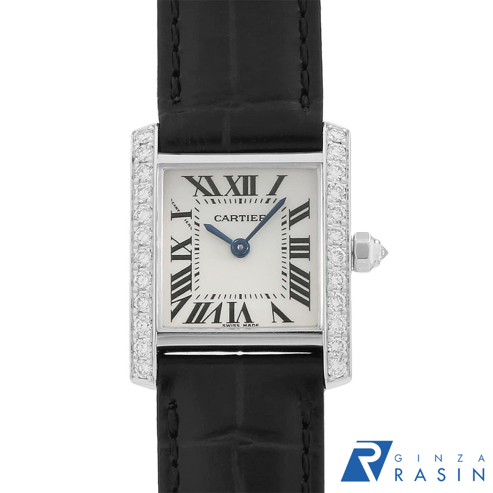 カルティエ タンクフランセーズ SM サイドダイヤ WE100251 中古 レディース 腕時計 13A3CAAU0050_画像1