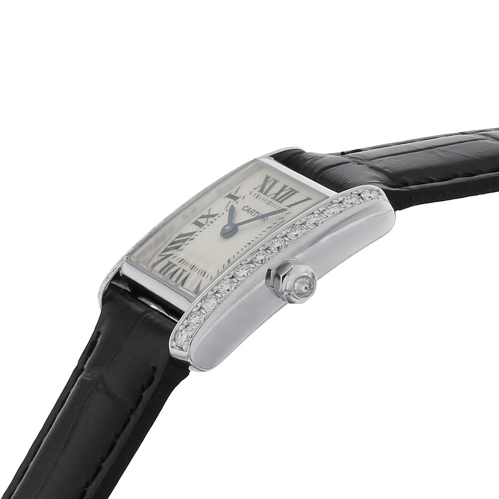 カルティエ タンクフランセーズ SM サイドダイヤ WE100251 中古 レディース 腕時計 13A3CAAU0050_画像2