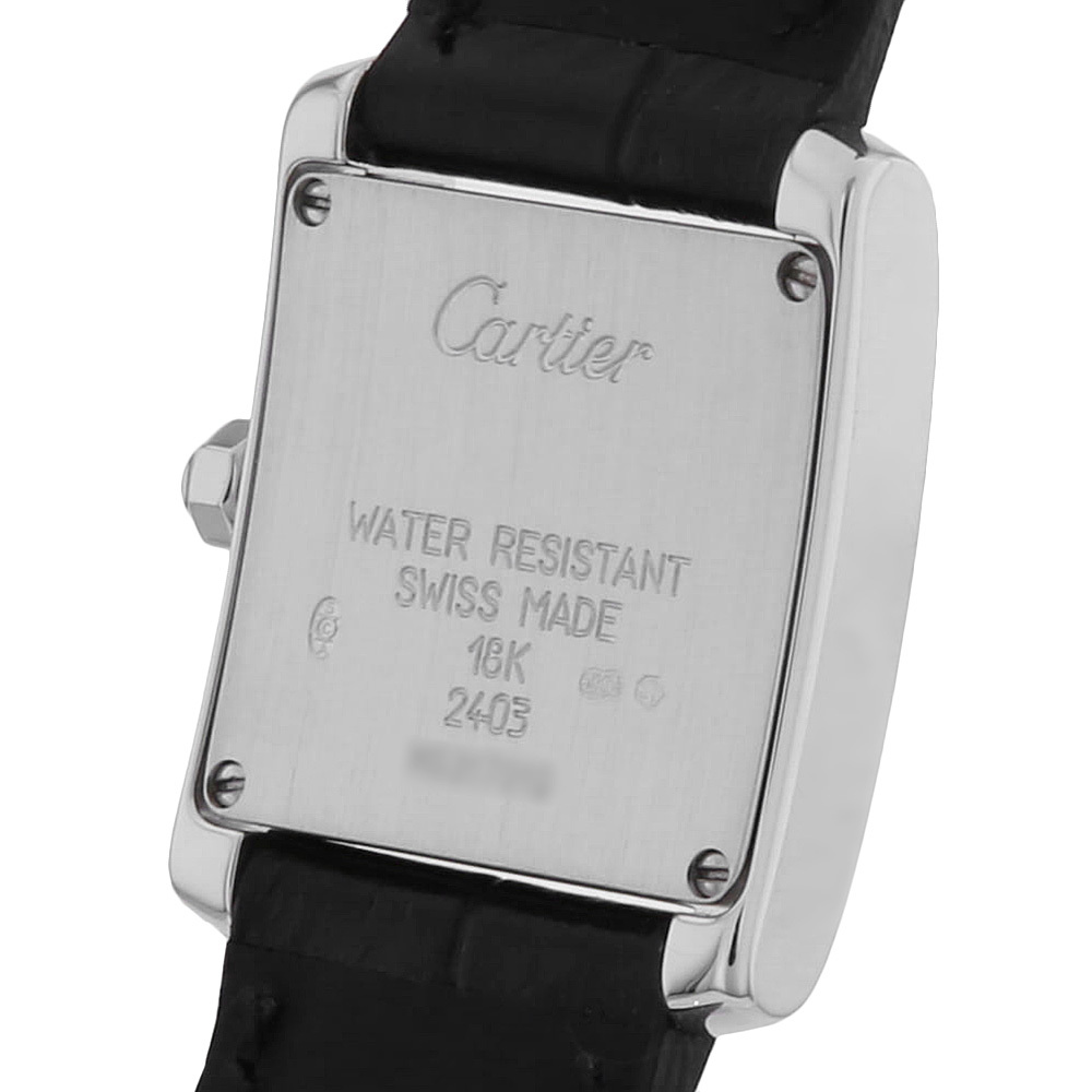 カルティエ タンクフランセーズ SM サイドダイヤ WE100251 中古 レディース 腕時計 13A3CAAU0050_画像3