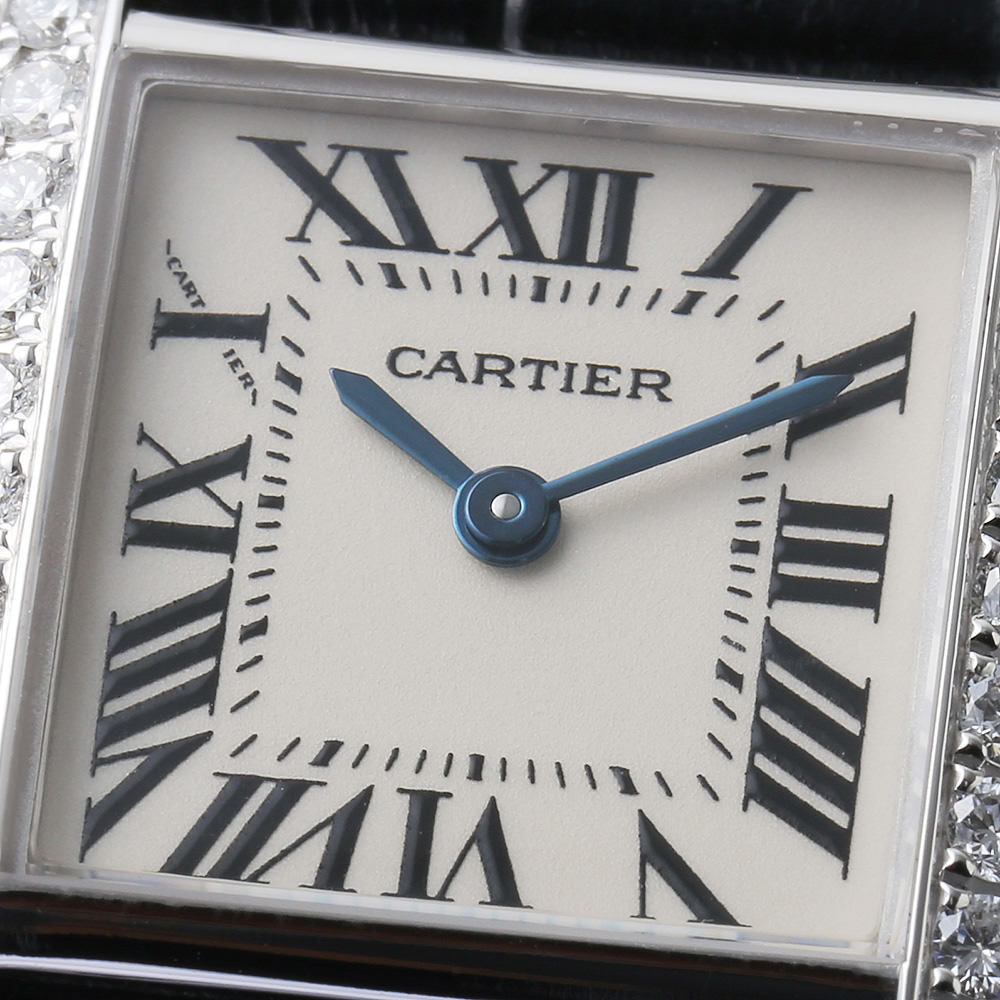 カルティエ タンクフランセーズ SM サイドダイヤ WE100251 中古 レディース 腕時計 13A3CAAU0050_画像6