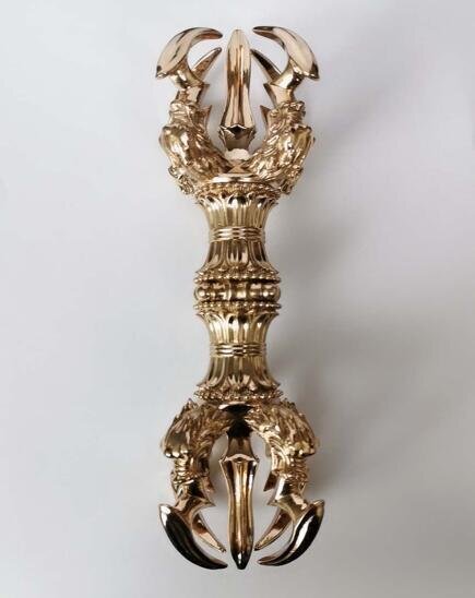  первоклассный товар [.. закон . храм . для предметы для домашнего буддийского алтаря ] 4 большой Akira .... медный полировальный отделка 22cm